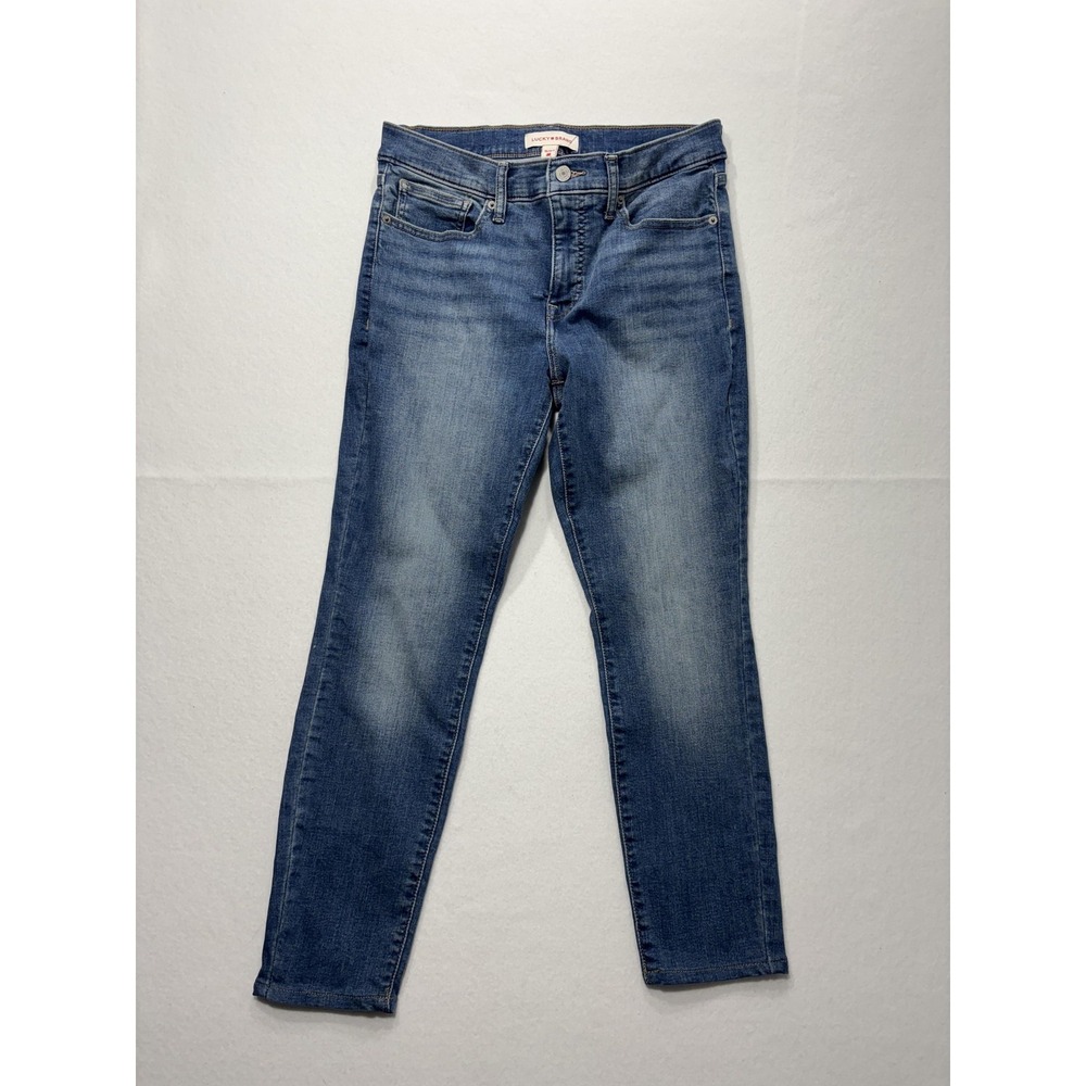 Lucky Brand Jeans Womens 10/30 Blue Medium Wash Ava Mid Rise Skinny 30x29